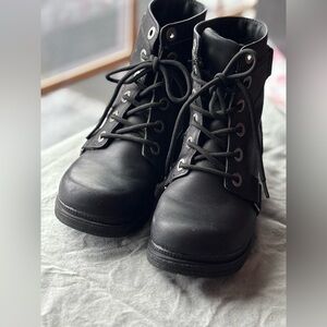 Harley-Davidson Black Lace-Up Boots